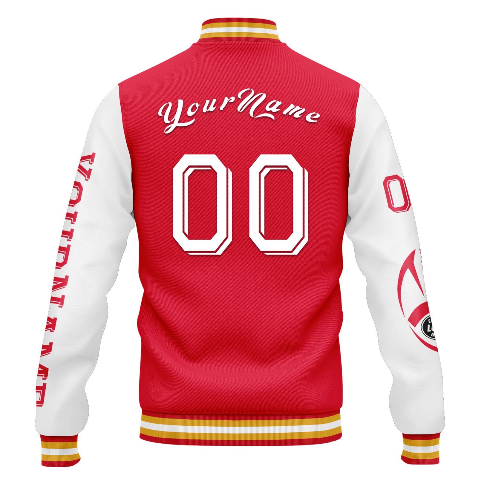 Custom Red White Black Kansas City Jacket and Sports Shoes Combo Offer Personalized Combo ZH-D020294-18