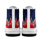 Custom Blue Red New England Football Jersey and Firesoul Sports Shoes Combo Offer Personalized Combo ZH-D020273-26