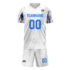 Custom White Gray Soccer Sets Jersey Personalized SCJ101-D28043