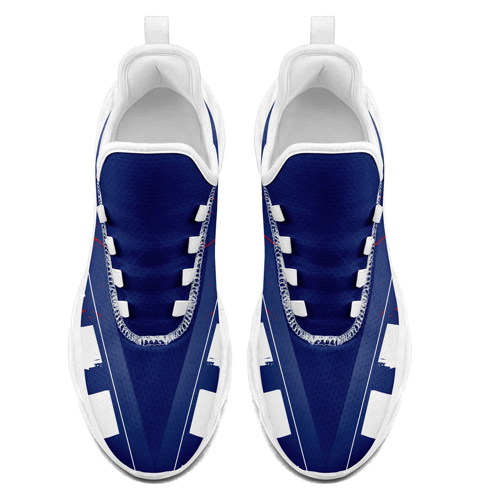 Custom Blue Red White New York MaxSoul Shoes and Hat Combo Offer Personalized Combo ZH-D020264-21