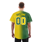 Custom Green Yellow Gradient Fashion Personalized Authentic Baseball Jersey BSBJ01-D0a707d
