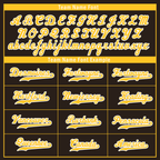 Custom Brown Classic Style Yellow Personalized Authentic Baseball Jersey BSBJ01-bd0faee
