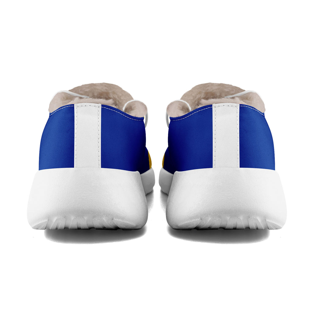 Custom Blue Yellow Los Angeles Shoes Personalized Sneaker FN042-D020279-15