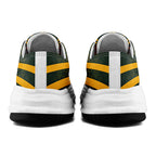 Custom Green Yellow Wisconsin Football Jersey and Sports Shoes Combo Offer Personalized Combo ZH-D023031-13