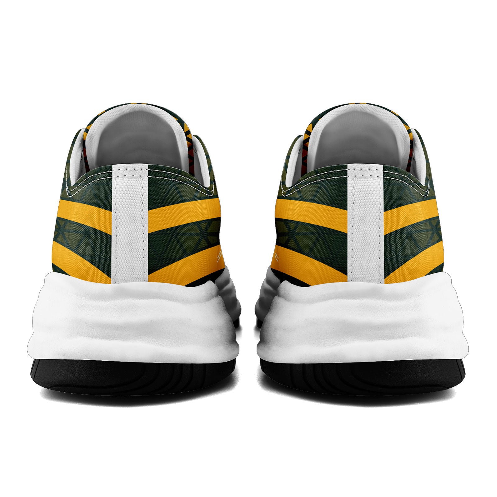 Custom Green Yellow Wisconsin Football Jersey and Sports Shoes Combo Offer Personalized Combo ZH-D023031-13