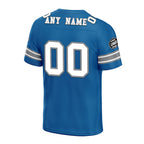 Custom Bule Detroit Personalized Authentic Football Jersey FBJ02-D020256-6