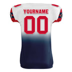 Custom Blue White Red Fade Fashion New England High-Performance American Football Jersey FBJ06-D020252-26