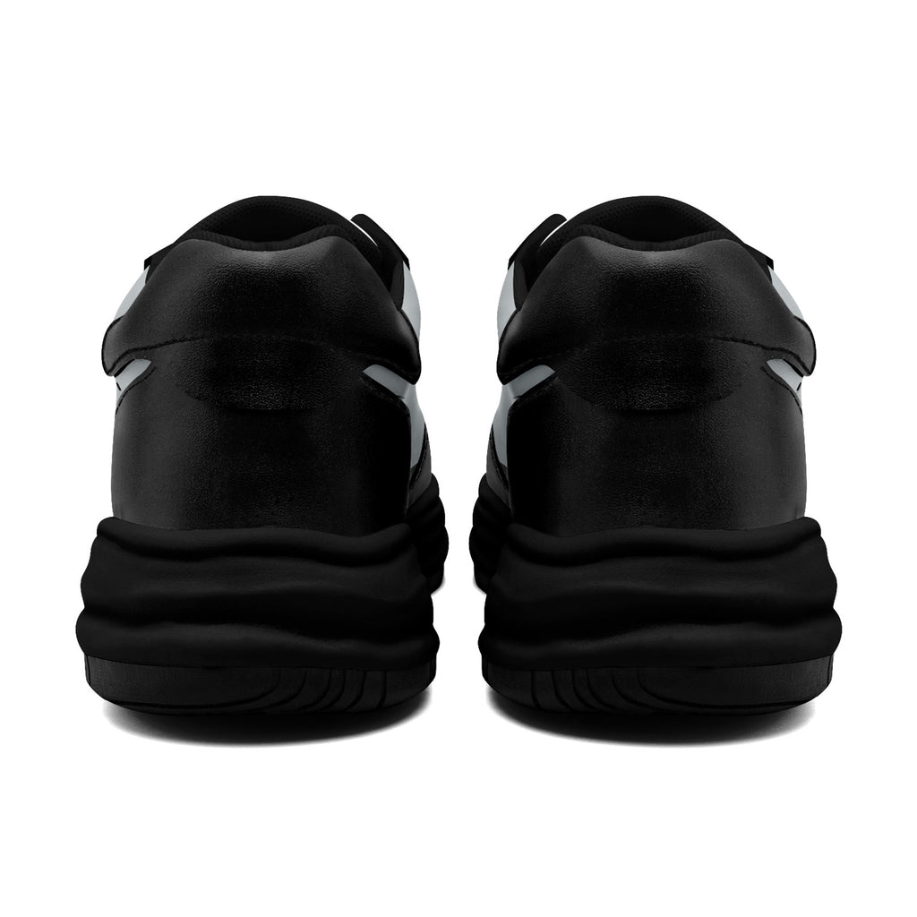 Custom Black Gray Las Vegas Shoes Personalized Sneaker FN032-D020389-20