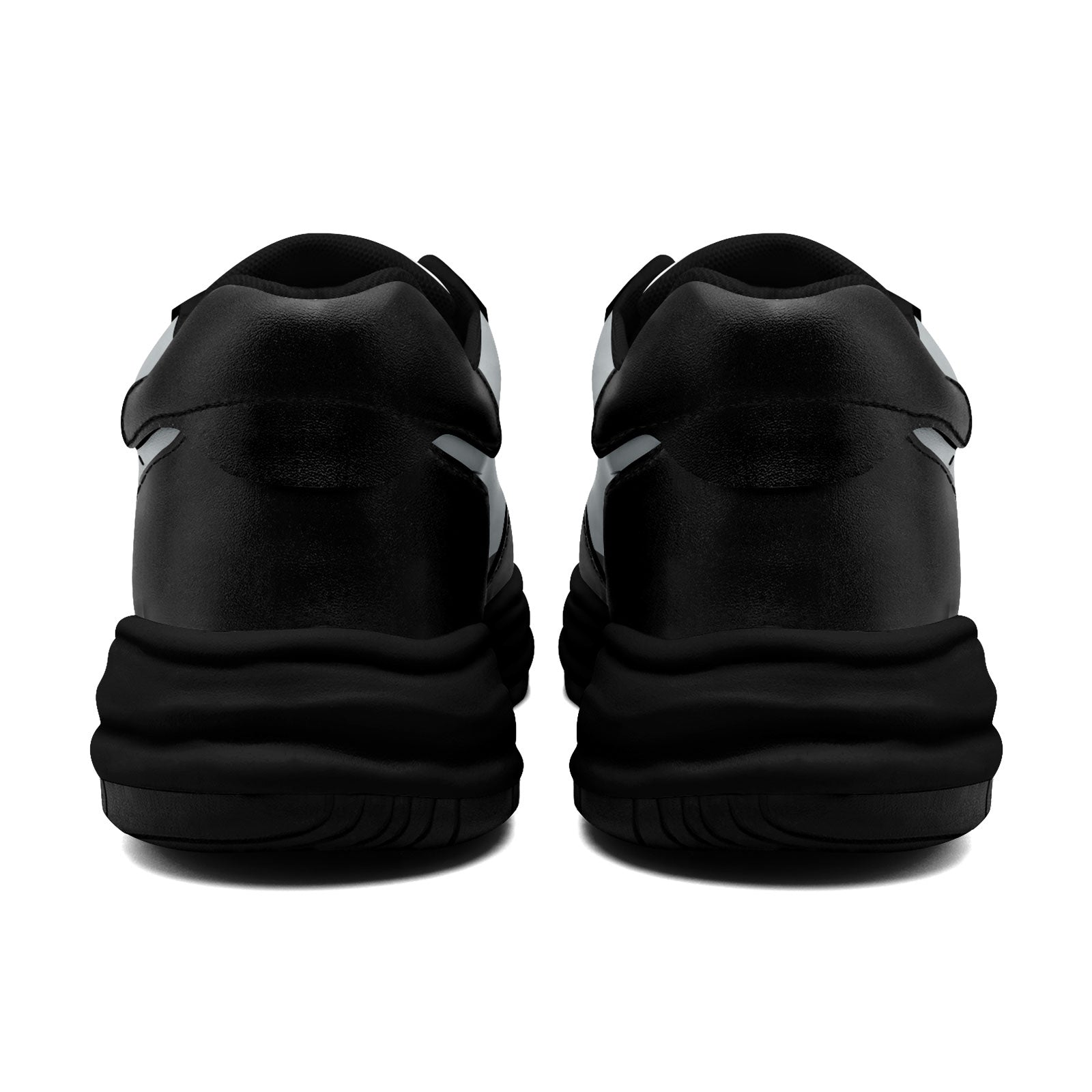Custom Black Gray Las Vegas Shoes Personalized Sneaker FN032-D020389-20