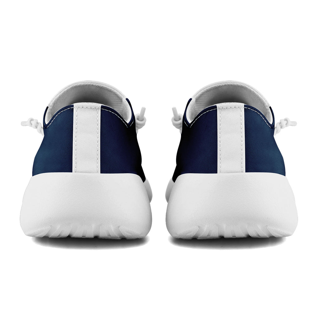 Custom Blue White Dallas Jacket and Sports Shoes Combo Offer Personalized Combo ZH-D020294-9