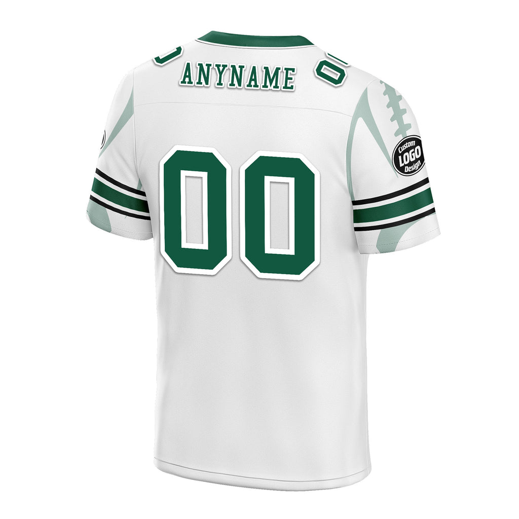 Custom White New York Personalized Authentic Football Jersey FBJ02-D025033-30