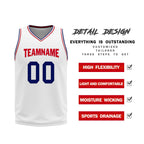 Custom White Red Black Philadelphia City Edition Personalized Reversible Basketball Set Sports Basketball Jersey BBJ01R-D0610-23