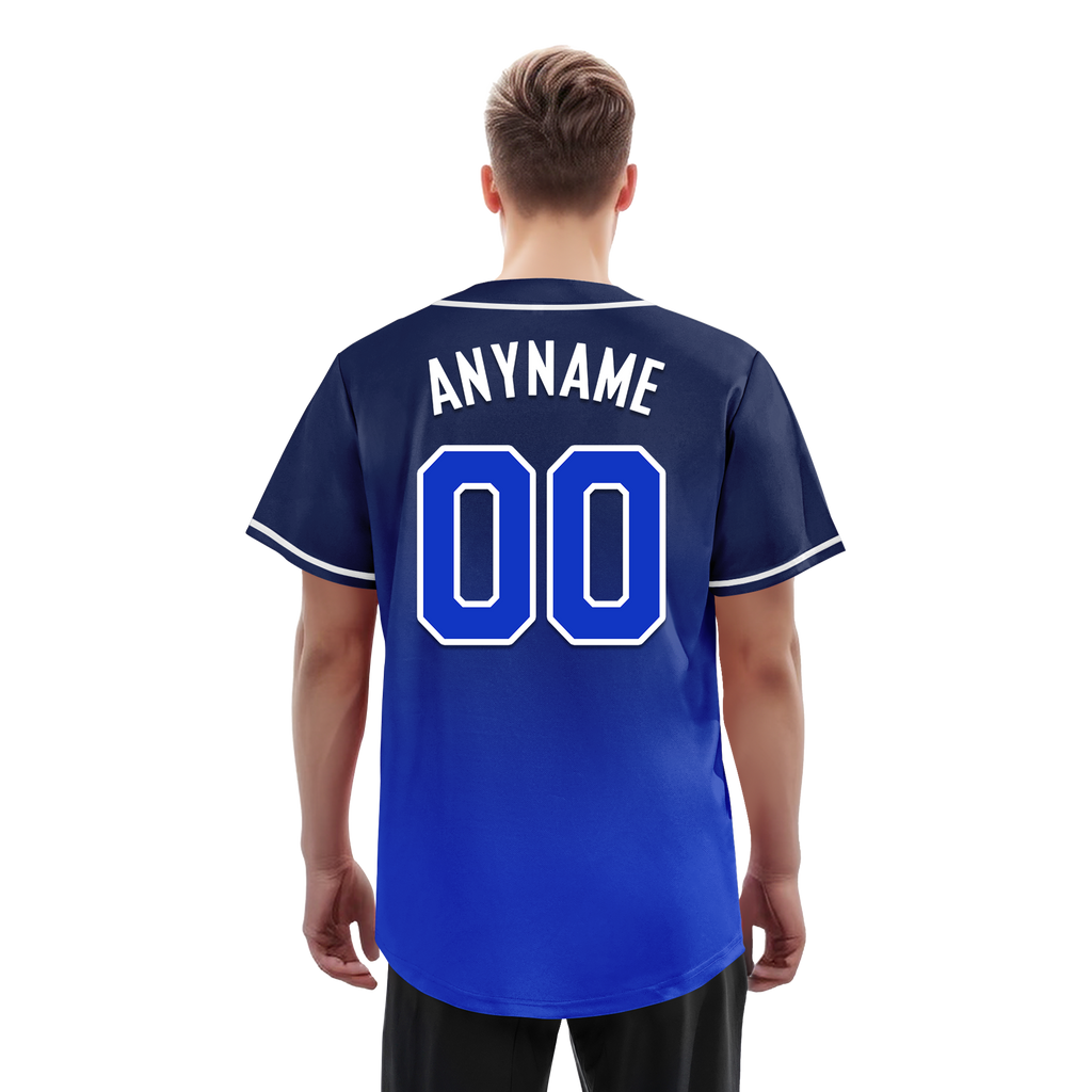 Custom Blue Fade Fashion Personalized Authentic Baseball Jersey BSBJ01-D0a70ed