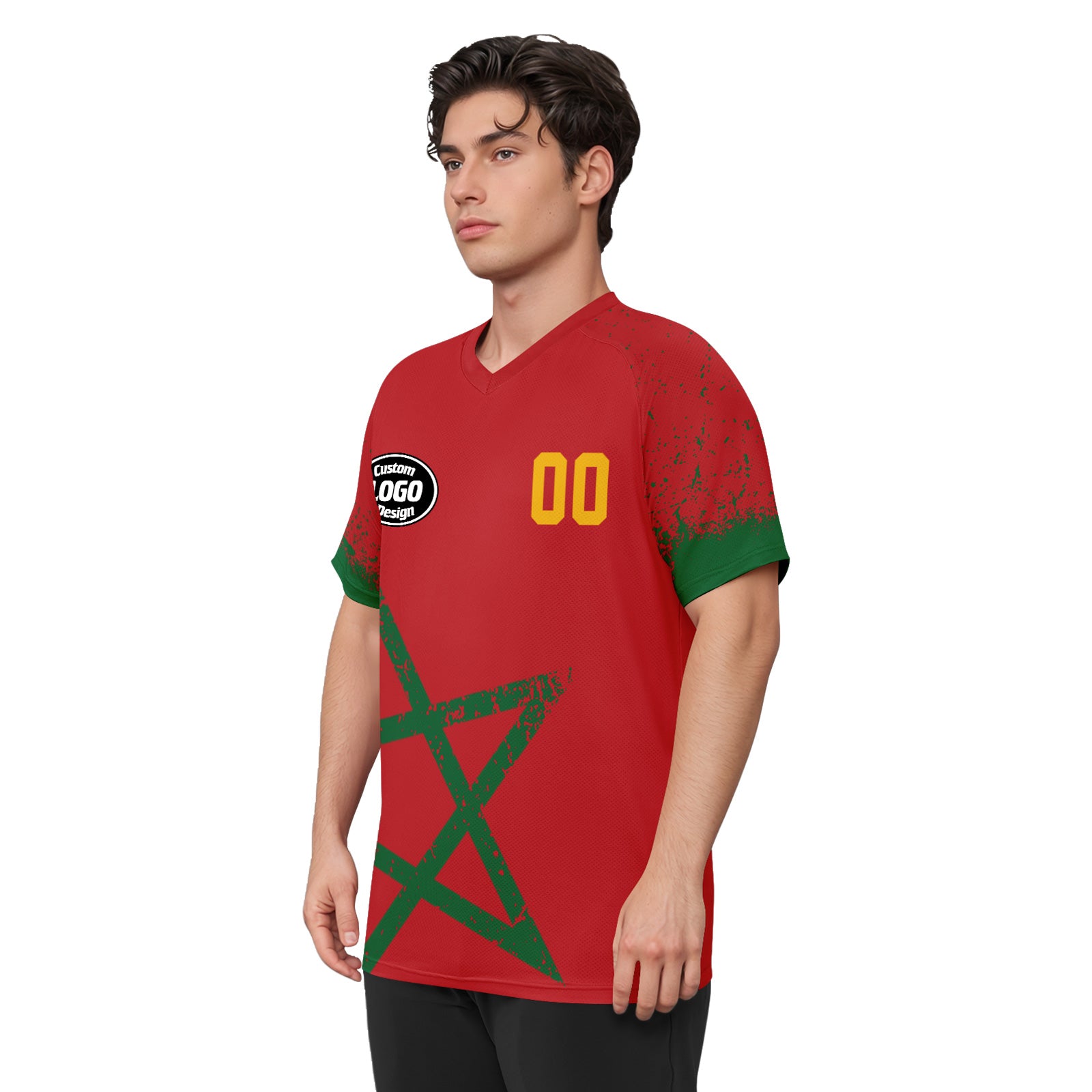 Custom Morocco 2026 World Cup Football Shirt Customized Soccer Jersey for Fans Add Your Name & Number FZ190-F009117-1
