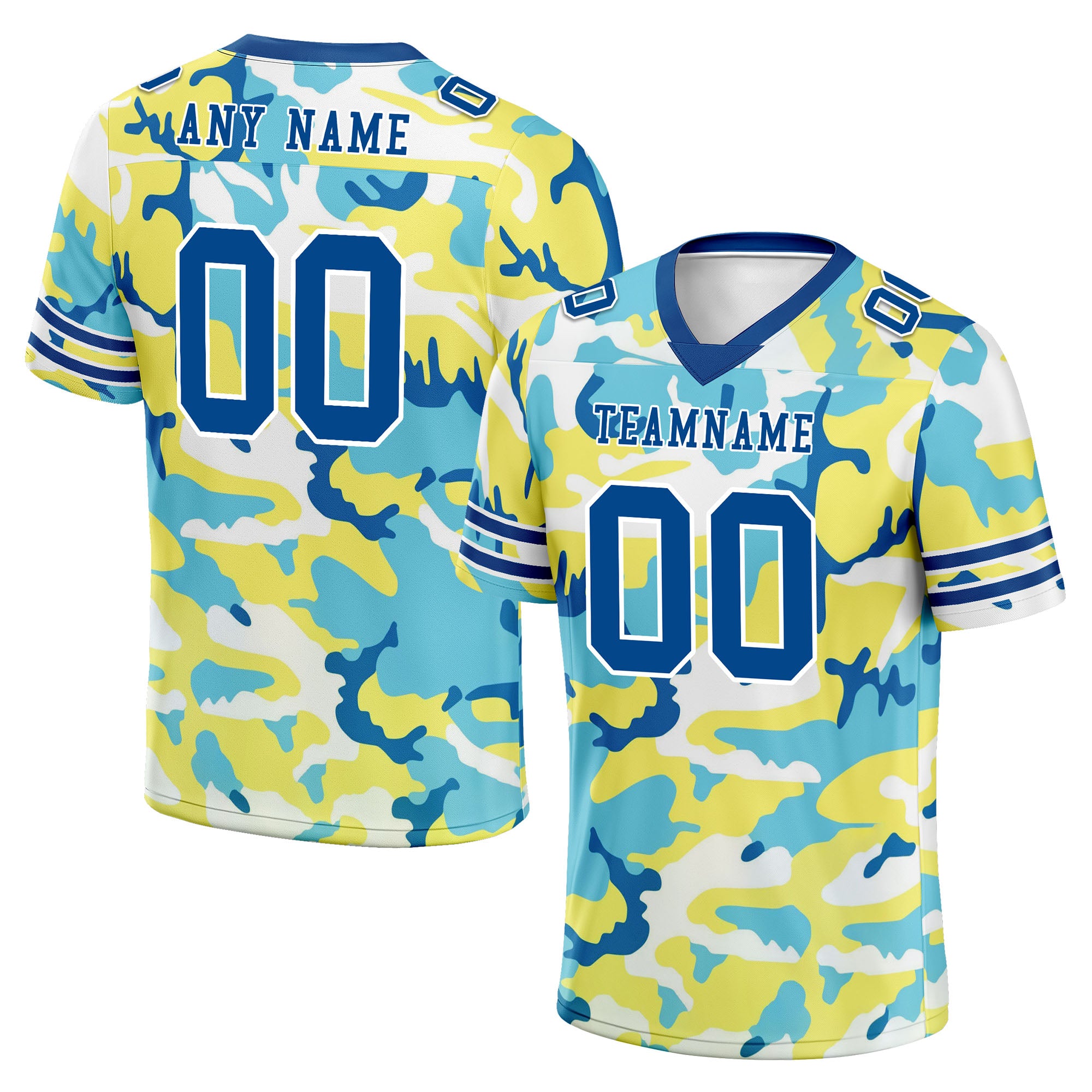 Custom Camo Personalized Authentic Football Jersey FBJ02-D06118
