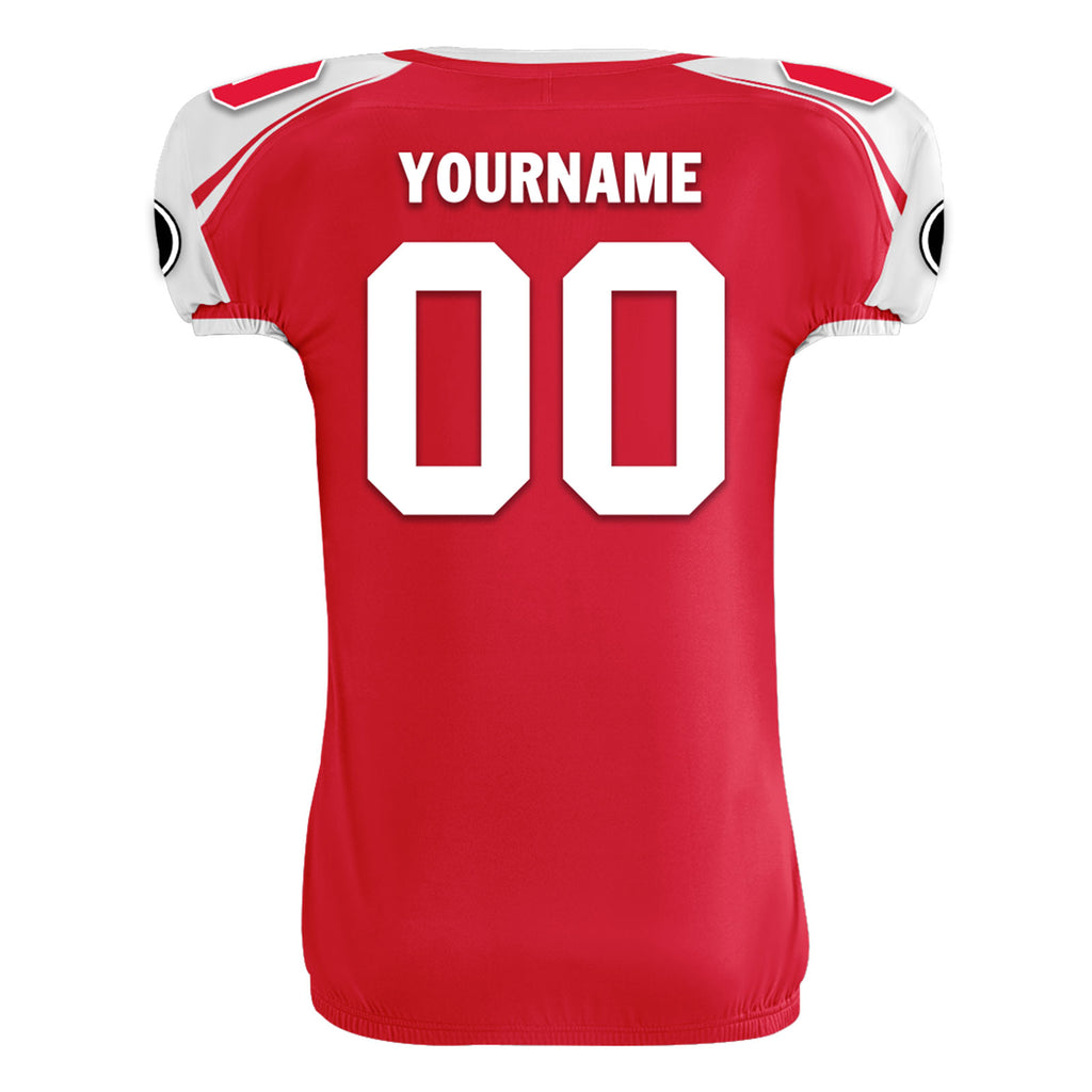 Custom Red White Missouri High-Performance American Football Jersey FBJ06-D023001-18
