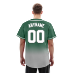 Custom Green Grey Fade Fashion Personalized Authentic Baseball Jersey BSBJ01-D0a70c9