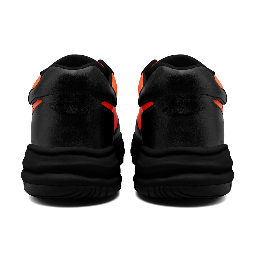 Custom Black Orange Cincinnati Shoes Personalized Sneaker FN032-D020389-6