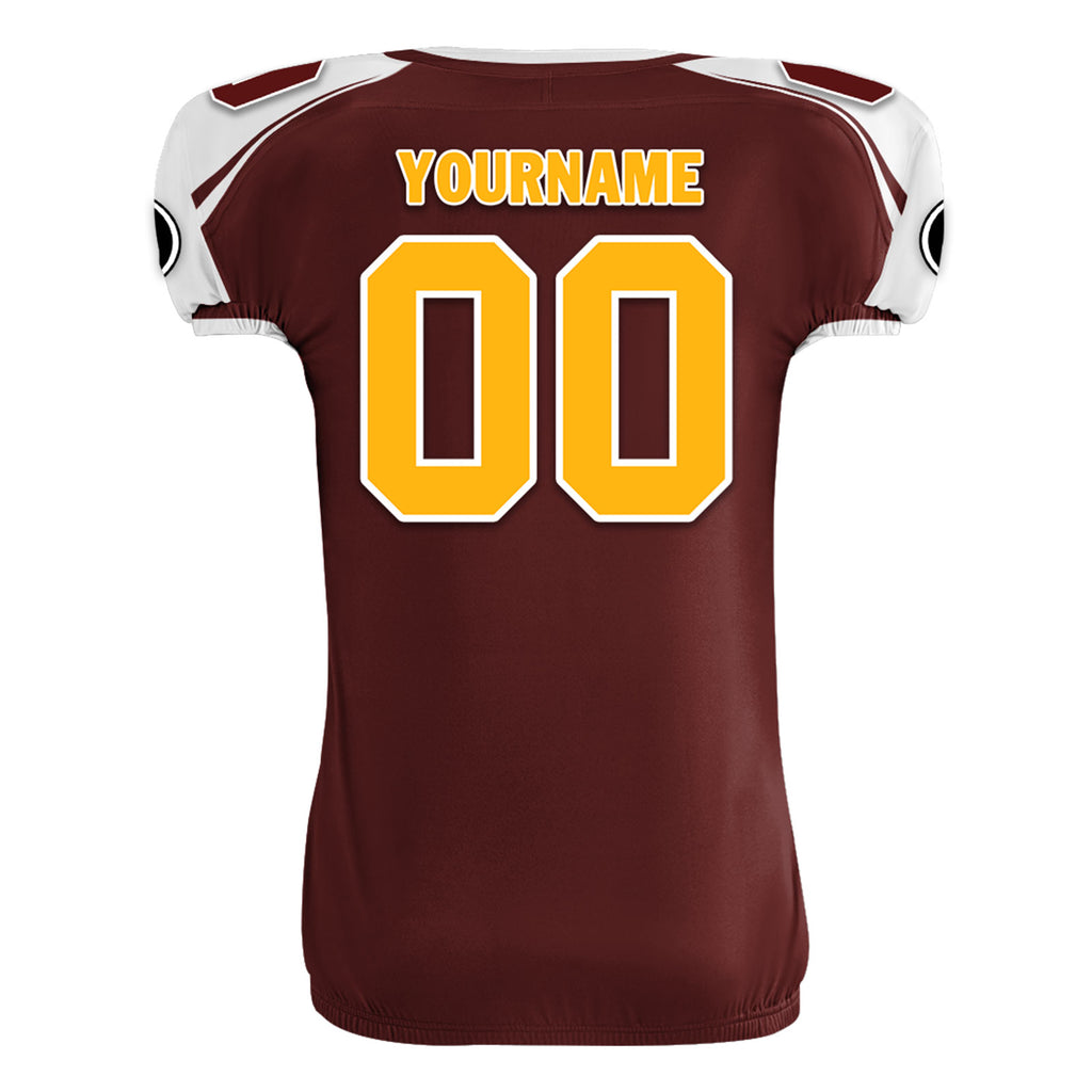 Custom Deep Red White Washington High-Performance American Football Jersey FBJ06-D023001-31