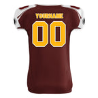 Custom Deep Red White Washington High-Performance American Football Jersey FBJ06-D023001-31