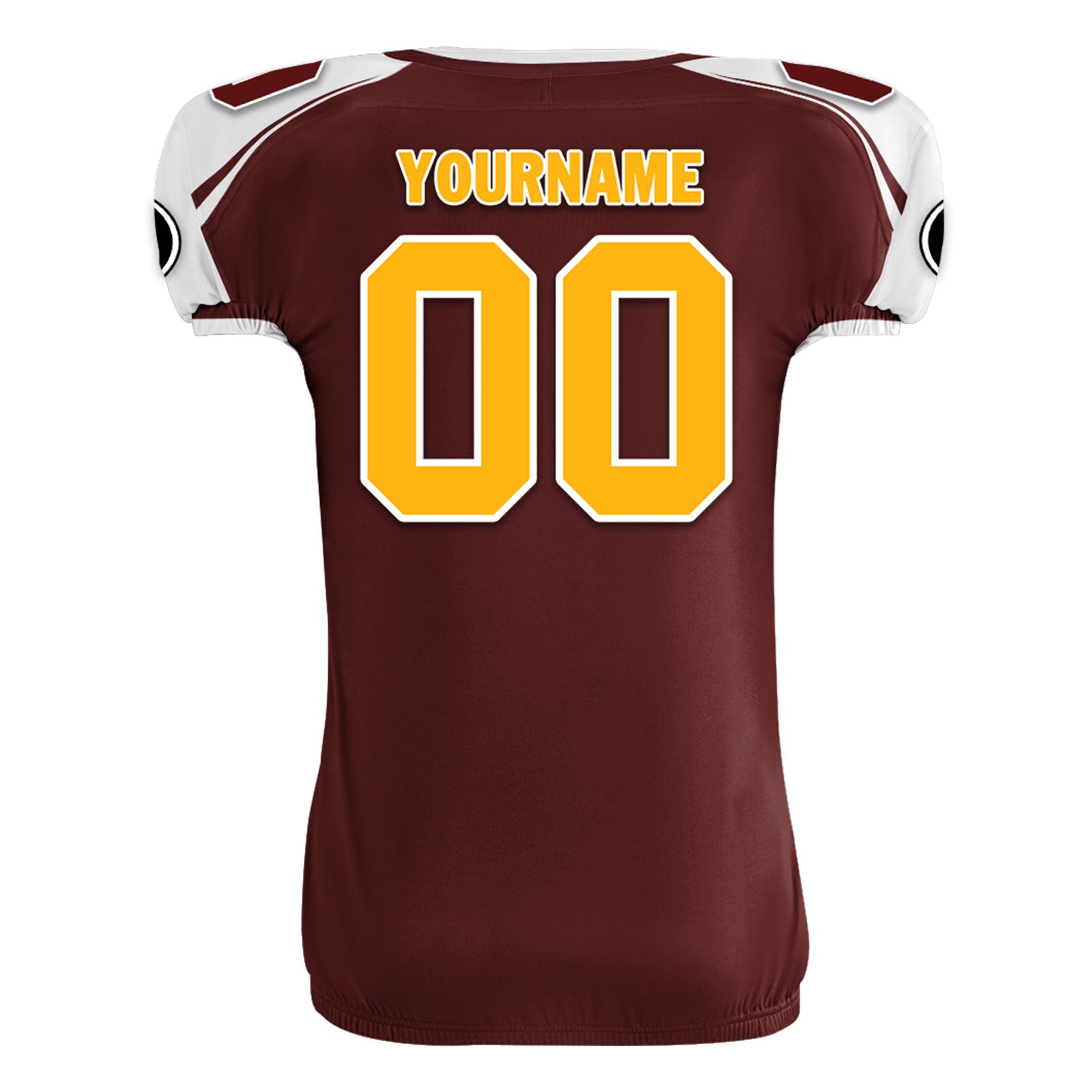 Custom Deep Red White Washington High-Performance American Football Jersey FBJ06-D023001-31