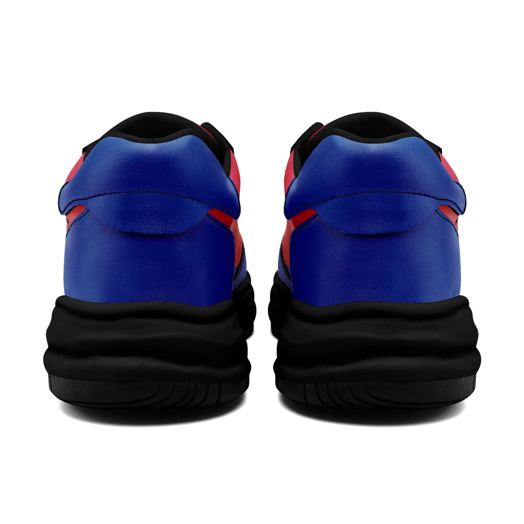 Custom Red Blue Buffalo Shoes Personalized Sneaker FN032-D020389-4