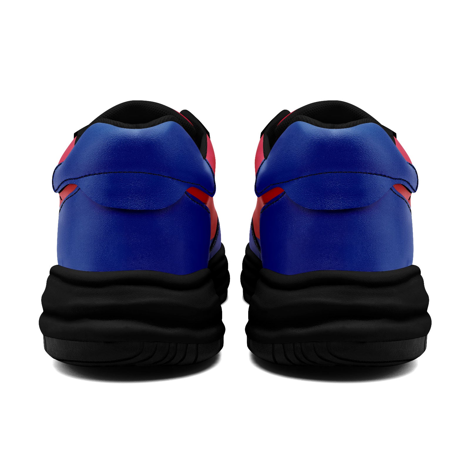 Custom Red Blue Buffalo Shoes Personalized Sneaker FN032-D020389-4