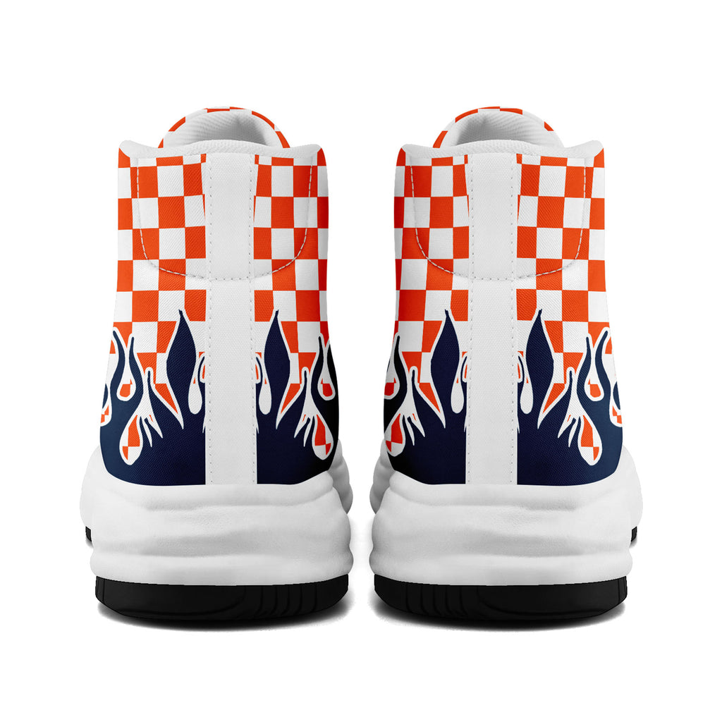 Custom Orange Blue Denver Football Jersey and Firesoul Sports Shoes Combo Offer Personalized Combo ZH-D020273-10
