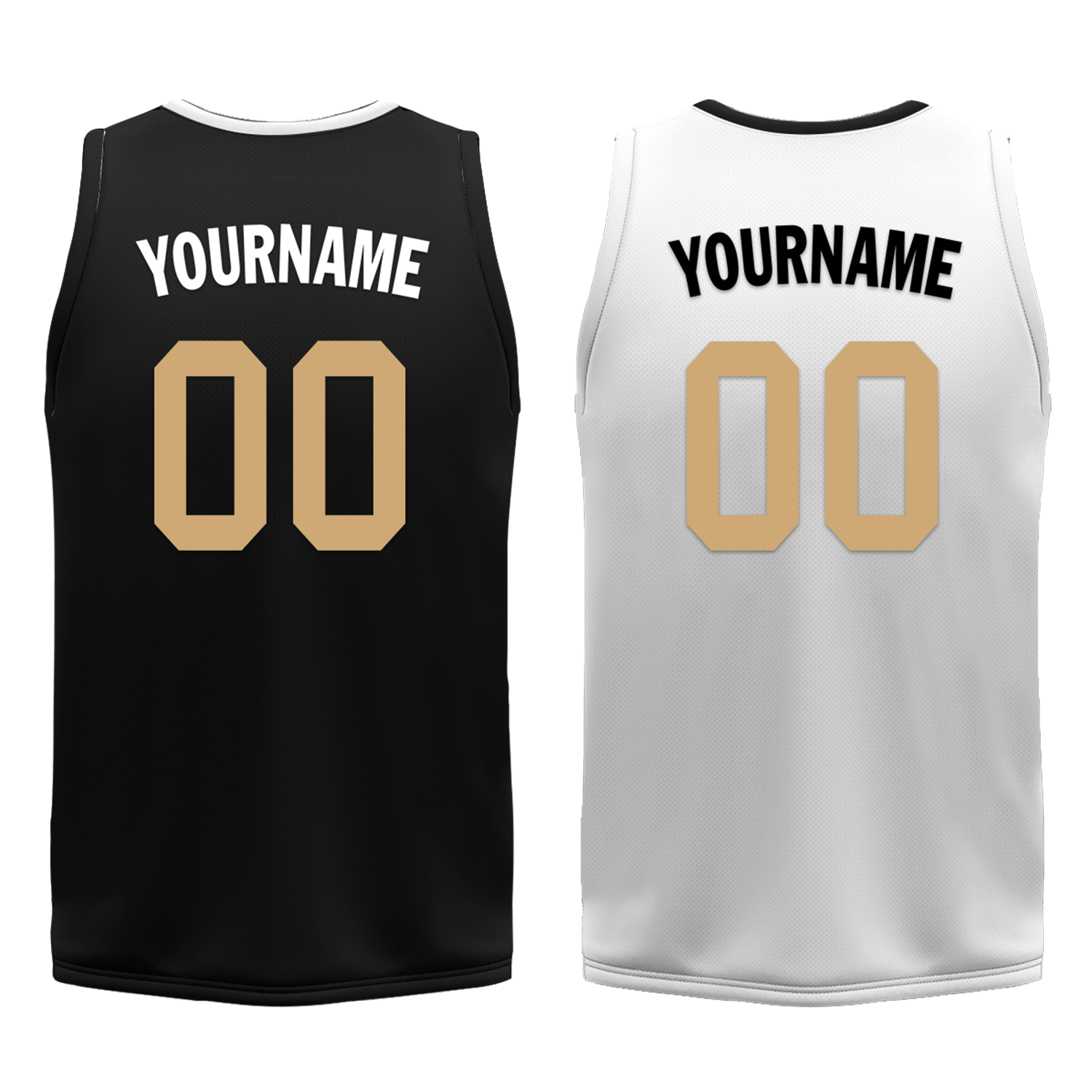 Custom Black White Classic Style Reversible Basketball Uniform Personalized COOLMAX BBJR-D017044
