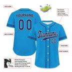 Custom Blue Classic Style Black Personalized Authentic Baseball Jersey UN002-bd0b00d8-cc