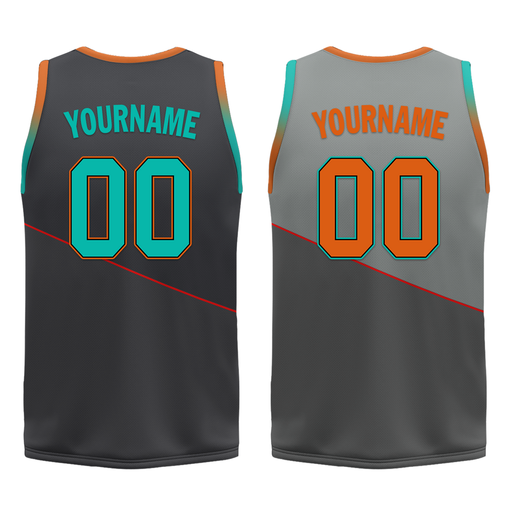 Custom Gray Classic Style Reversible Basketball Uniform Personalized Ordinary BBJR-D017024