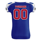Custom Blue White New York High-Performance American Football Jersey FBJ06-D023001-21