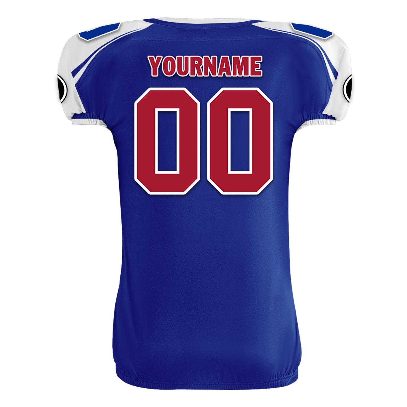 Custom Blue White New York High-Performance American Football Jersey FBJ06-D023001-21