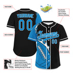 Custom Black Blue Classic Style Personalized Authentic Baseball Jersey UN002-D0b0a00-f
