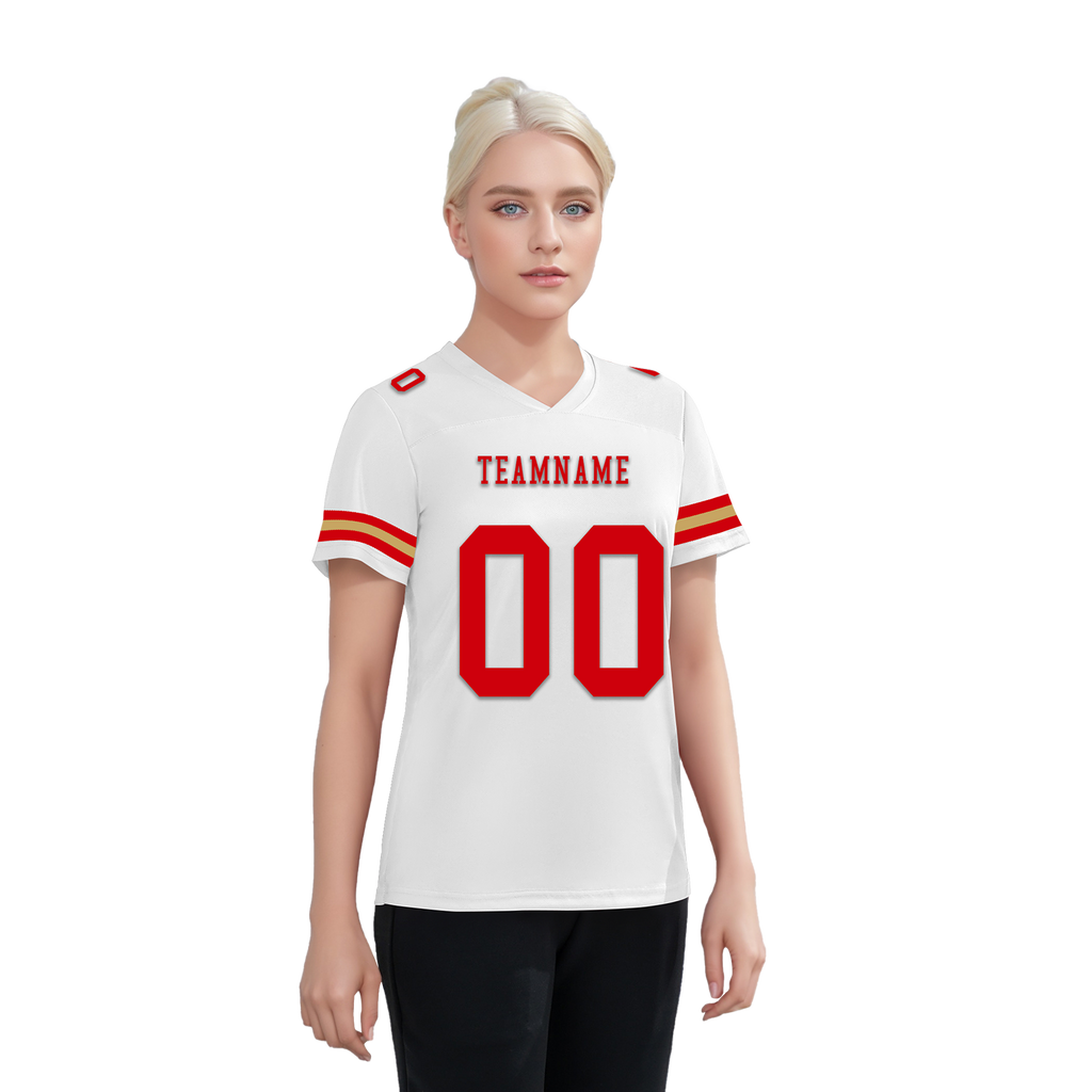 Custom White Classic Style Personalized Authentic Football Jersey FBJ02-bd0a70ac