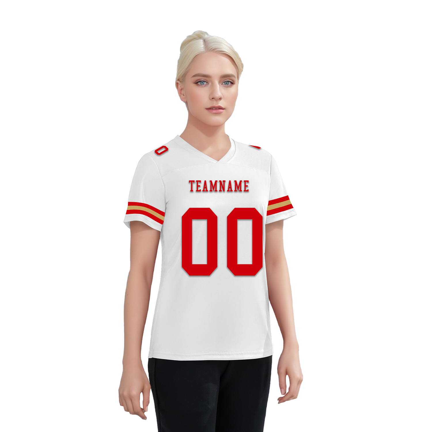 Custom White Classic Style Personalized Authentic Football Jersey FBJ02-bd0a70ac