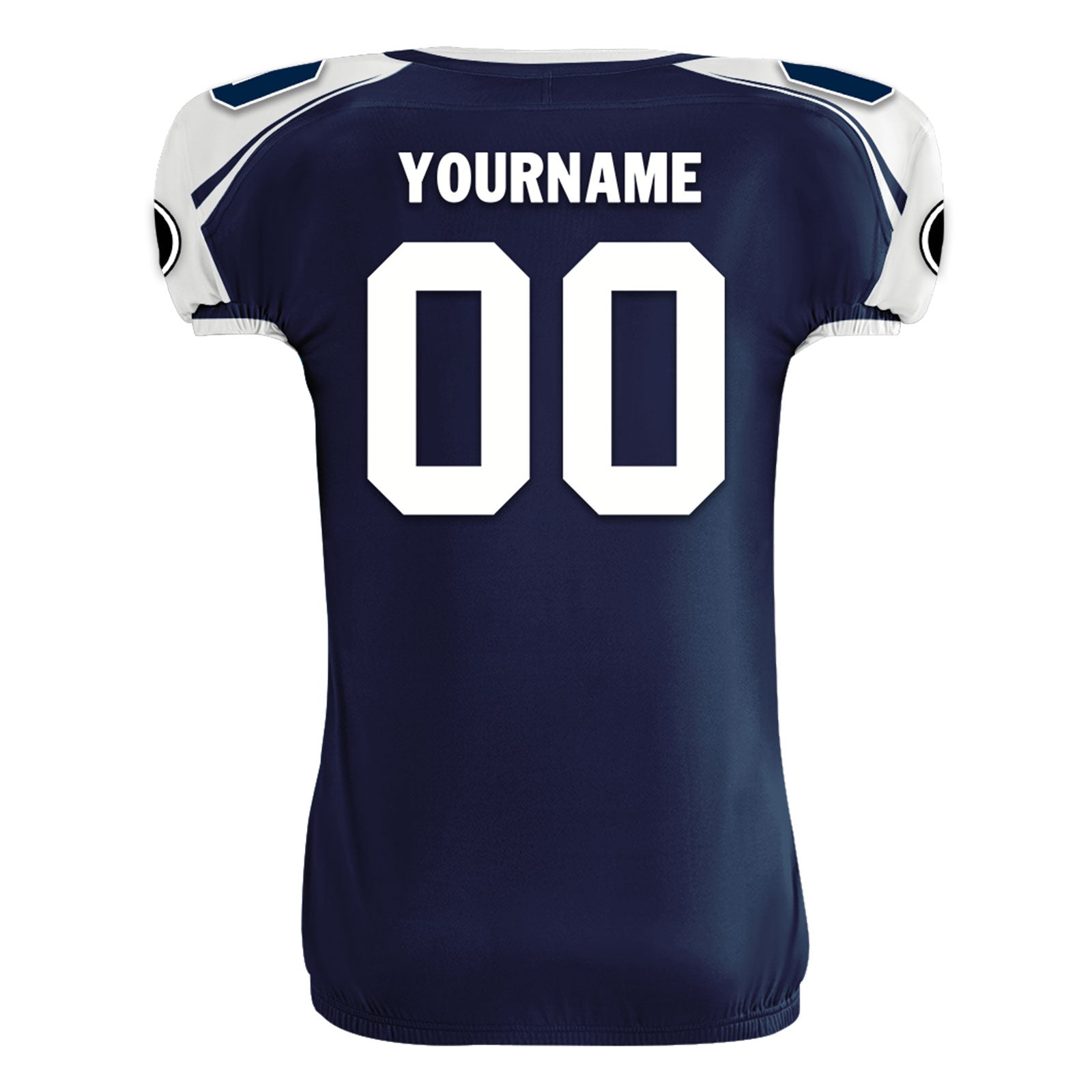 Custom Blue White Texas High-Performance American Football Jersey FBJ06-D023001-9