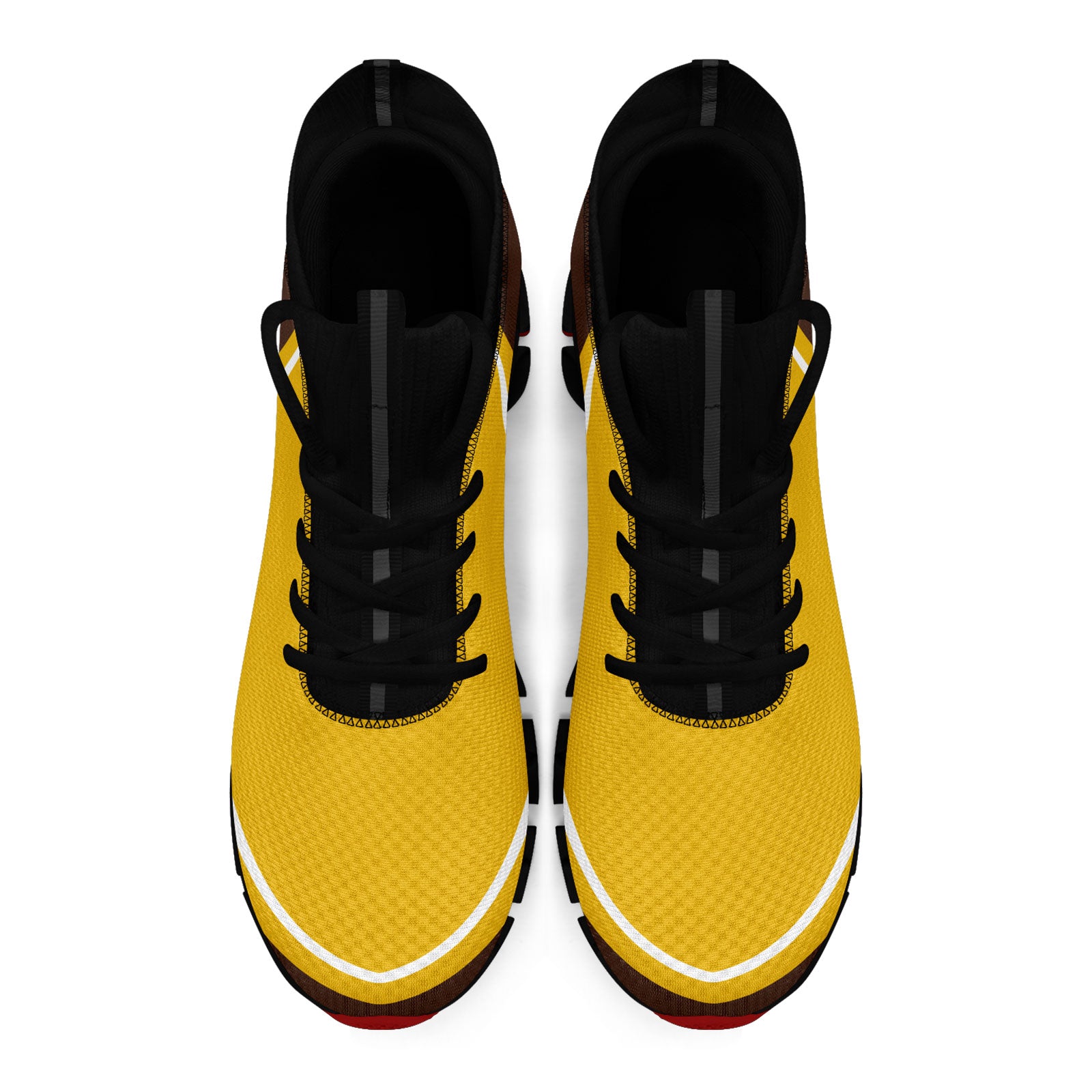 Custom Brown Yellow Maxsoul Shoes Personalized Sneaker FN030XD-D020388-14