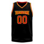 Custom Black Blue Orange City Edition Personalized Sports Uniform Authentic Basketball Jersey BBJ01-D06101-21
