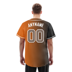 Custom Grey Orange Gradient Fashion Personalized Authentic Baseball Jersey BSBJ01-D0a7097
