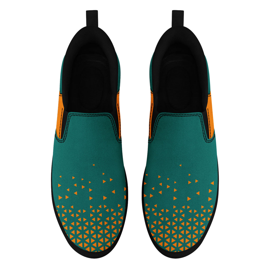 Custom Canvas Sneakers Personalized Slip On Shoes FN071-E023042-6