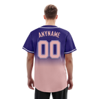 Custom Purple Pink Fade Fashion Personalized Authentic Baseball Jersey BSBJ01-D0a7070