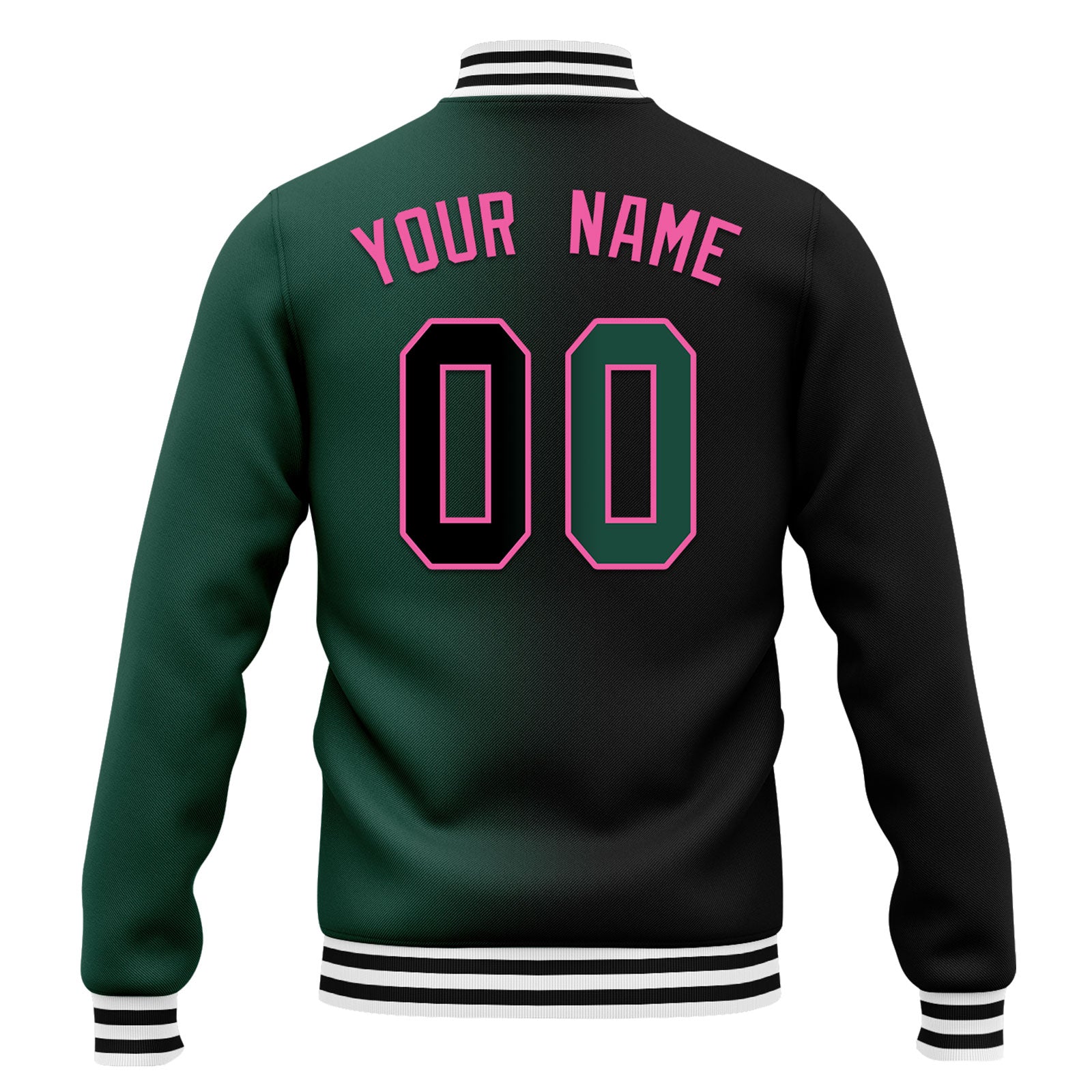 Custom Gradient Fashion Jacket Bomber Full-Snap Varsity Letterman Personalized Jacket FZ005-D028016-8