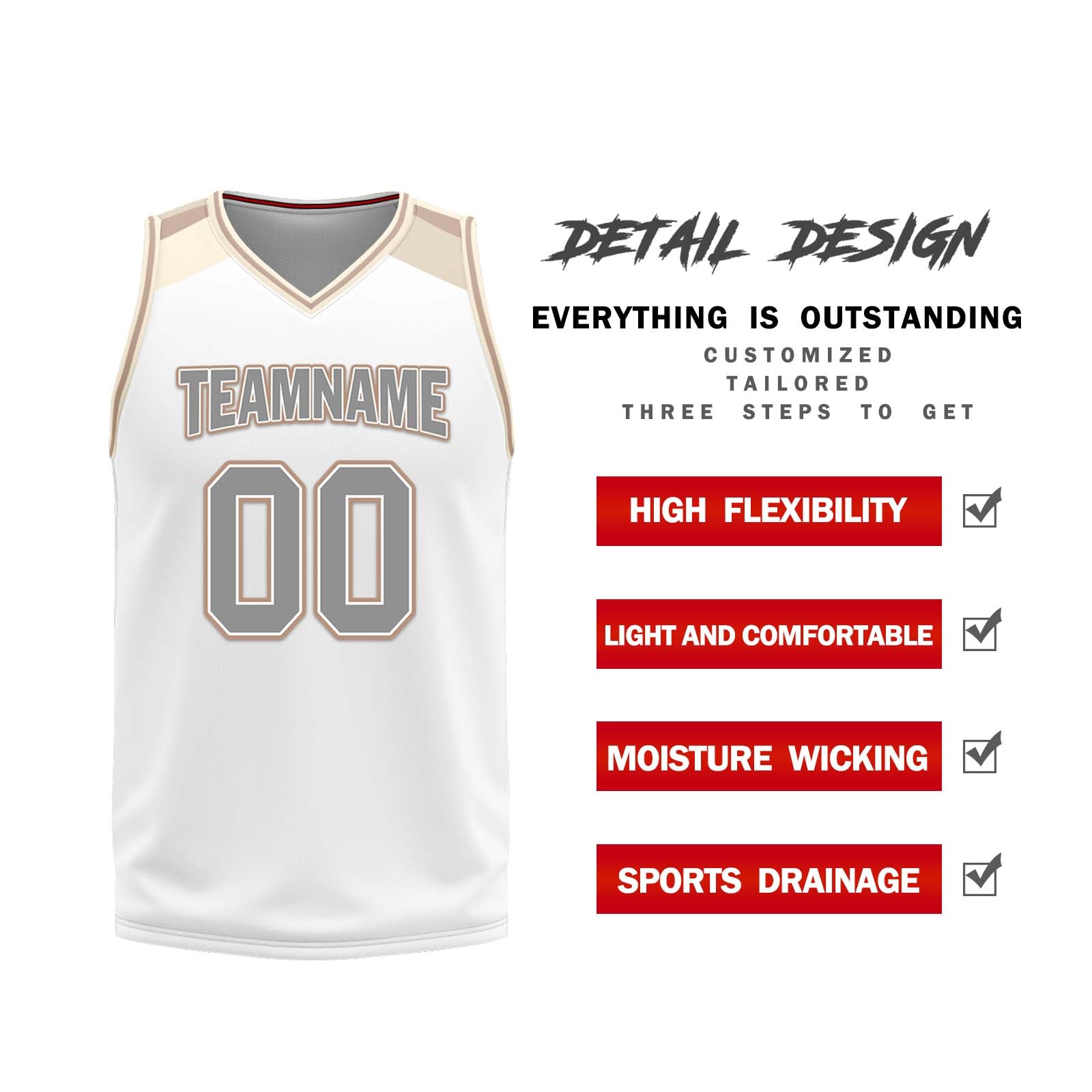 Custom White Gold Copper Chicago City Edition Personalized Reversible Basketball Set Sports Basketball Jersey BBJ01R-D0610-5
