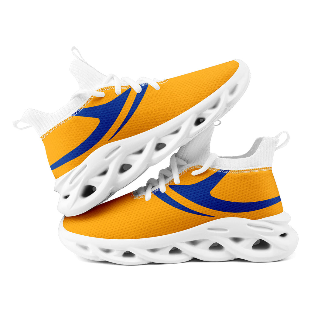 Custom Yellow Los Angeles Football Jersey and Sports Shoes Combo Offer Personalized Combo ZH-D025008-14