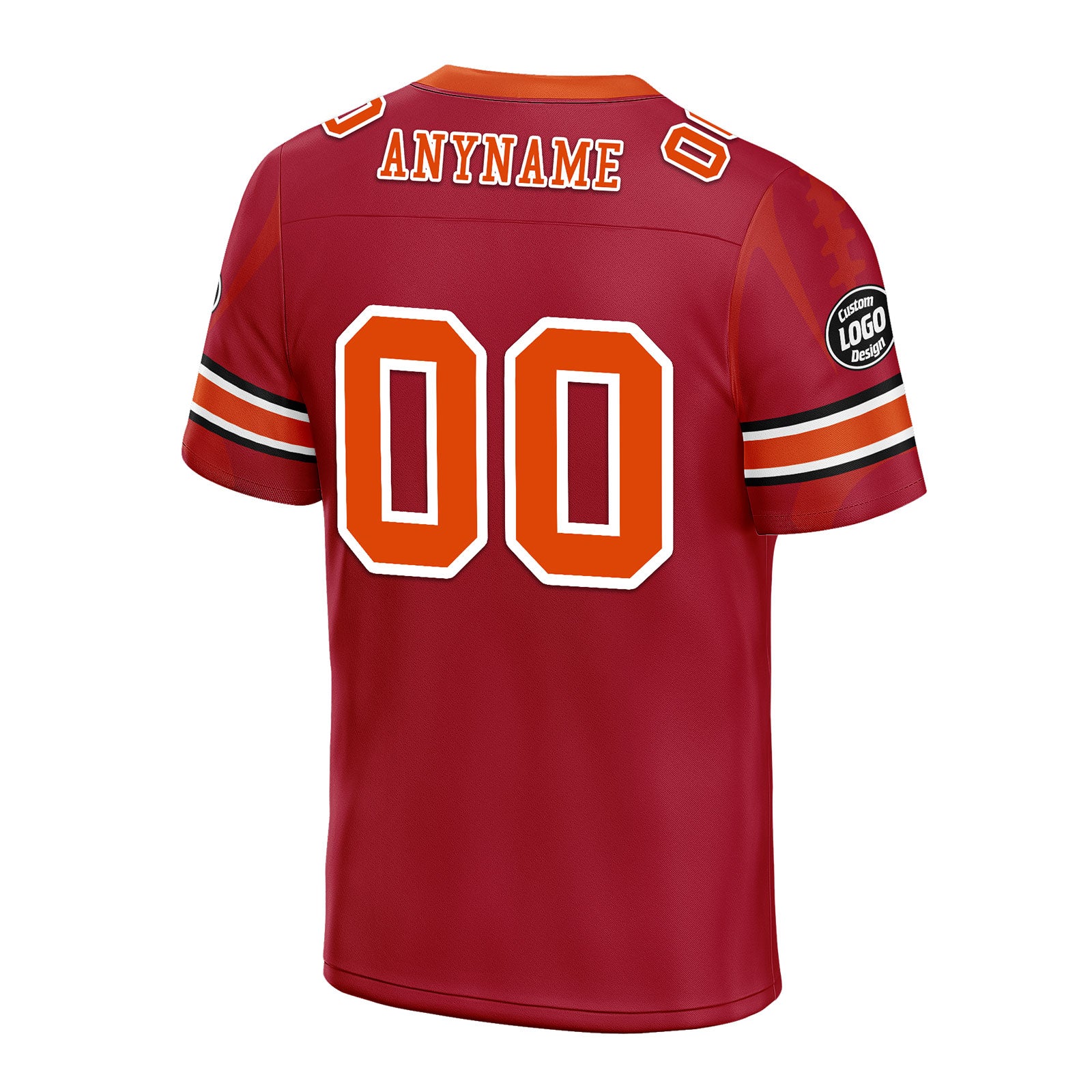 Custom Red Tampa Bay Personalized Authentic Football Jersey FBJ02-D025033-28