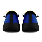 Custom Blue Yellow Los Angeles Jacket and Sports Shoes Combo Offer Personalized Combo ZH-D020294-15