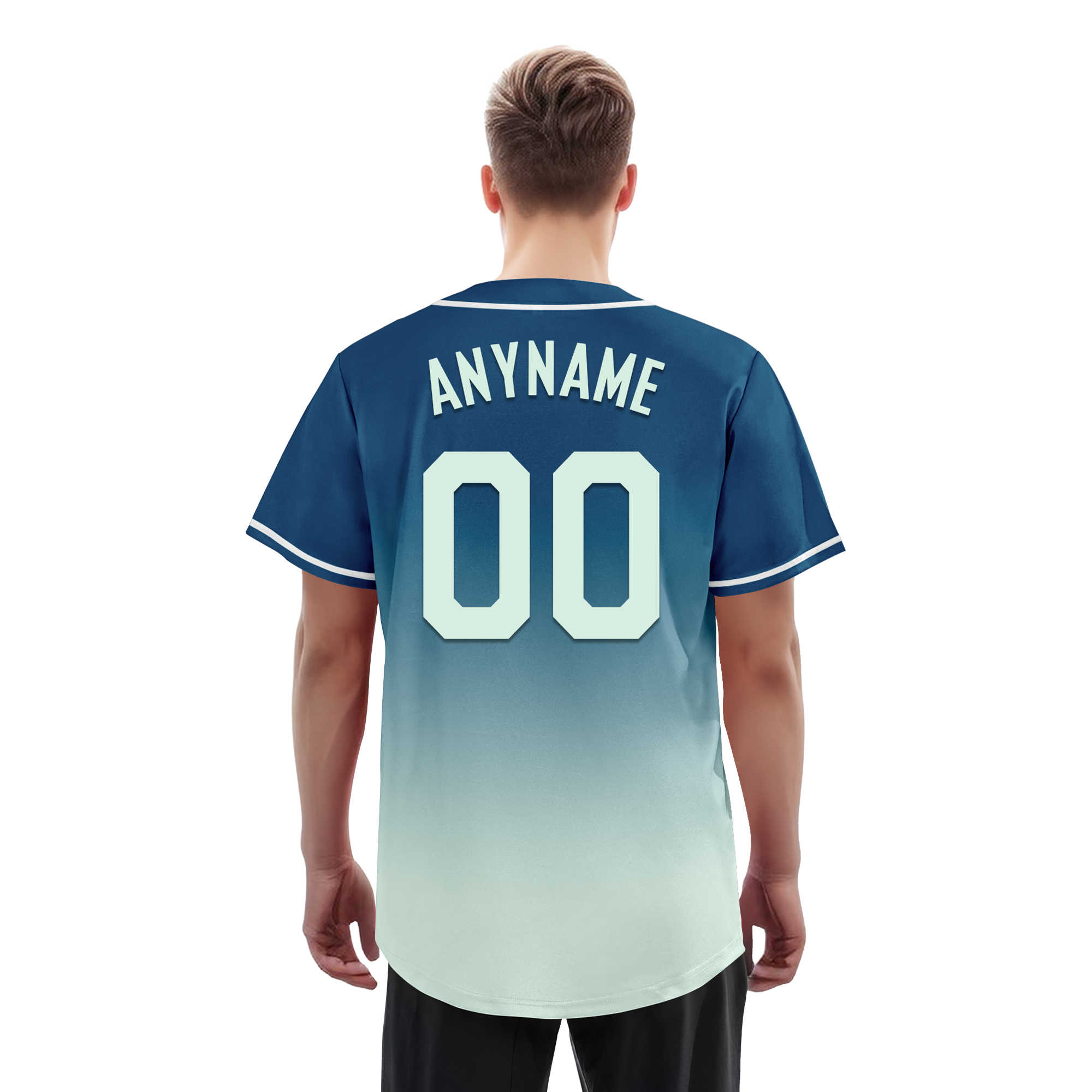 Custom Blue Fade Fashion Personalized Authentic Baseball Jersey BSBJ01-D0a70f9