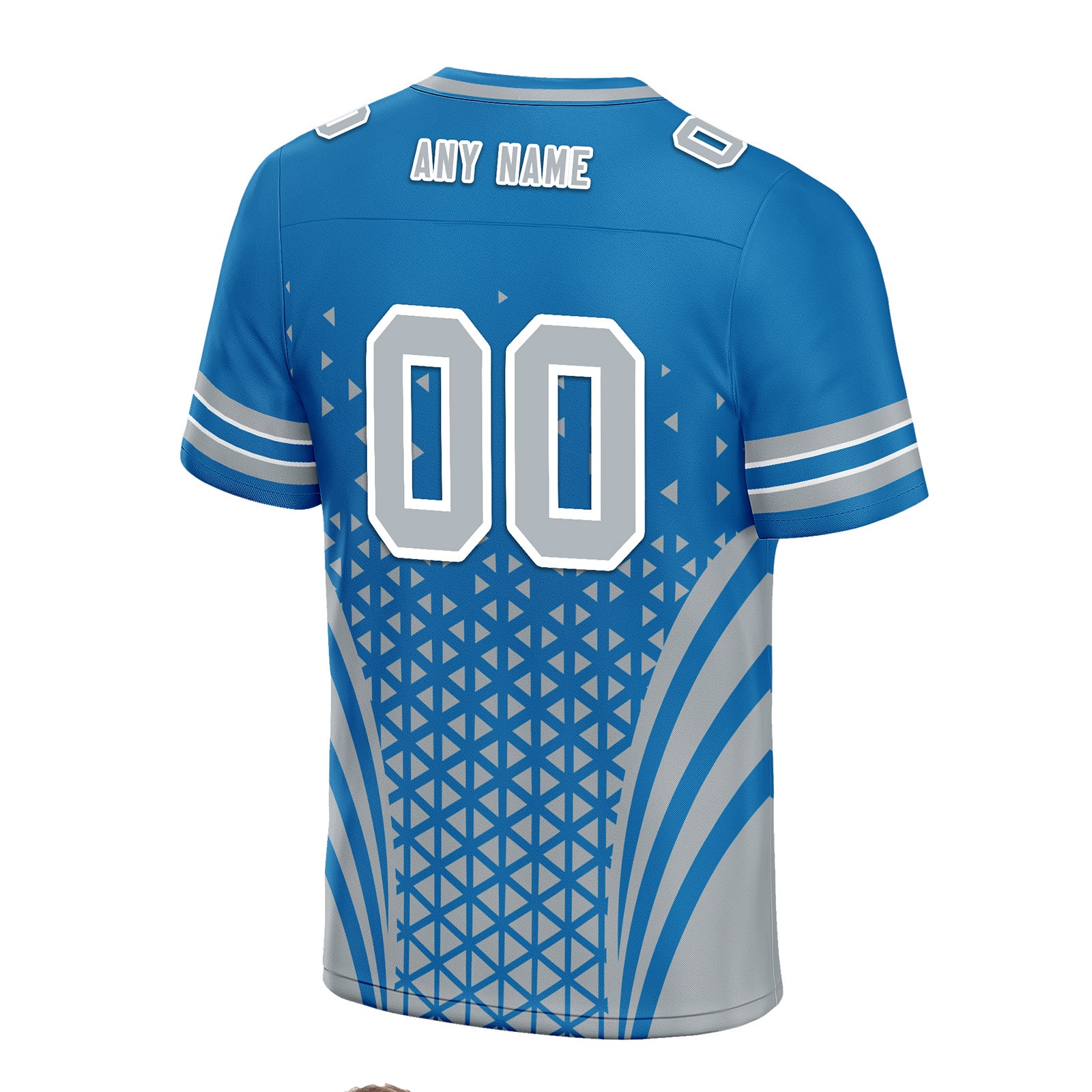 Custom Blue White Michigan Football Jersey and Sports Shoes Combo Offer Personalized Combo ZH-D023031-11