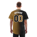 Custom Black Gold Gradient Fashion Personalized Authentic Baseball Jersey BSBJ01-D0a7a0d